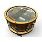 Used DW 14in Limited-Edition Dark Stain Maple and Walnut Snare With Walnu Natural Drum