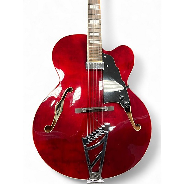 Used D'Angelico DAPEXL1TWNCT Cherry Hollow Body Electric Guitar