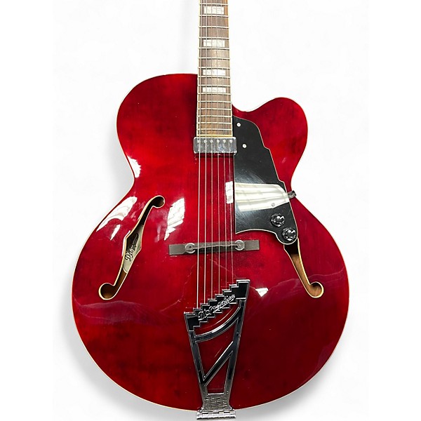 Used D'Angelico DAPEXL1TWNCT Cherry Hollow Body Electric Guitar