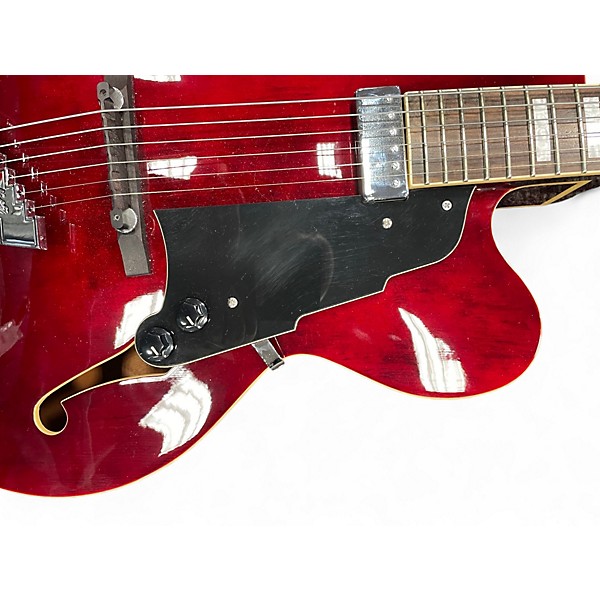 Used D'Angelico DAPEXL1TWNCT Cherry Hollow Body Electric Guitar