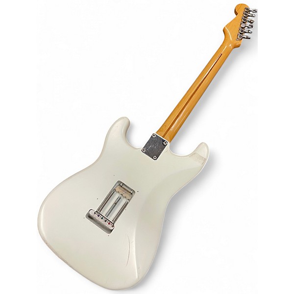 Used Squier STRATOCASTER White Solid Body Electric Guitar