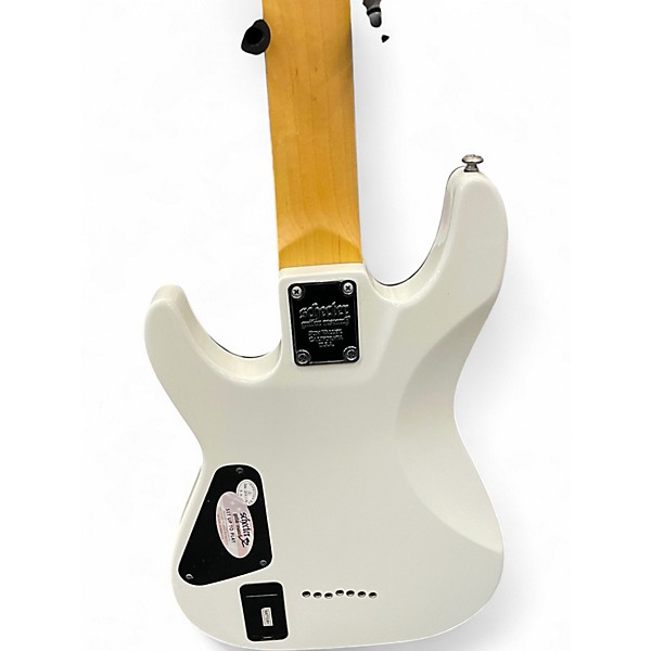 Used Schecter Guitar Research Demon 7 String WHITE Solid Body Electric Guitar