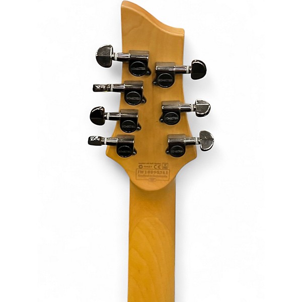 Used Schecter Guitar Research Demon 7 String WHITE Solid Body Electric Guitar