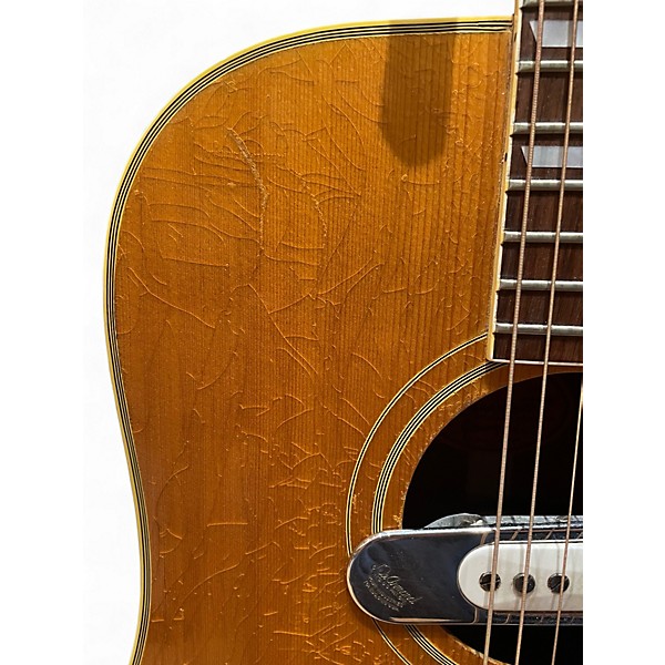 Vintage 1969 Gibson Hummingbird Antique Natural Acoustic Electric Guitar