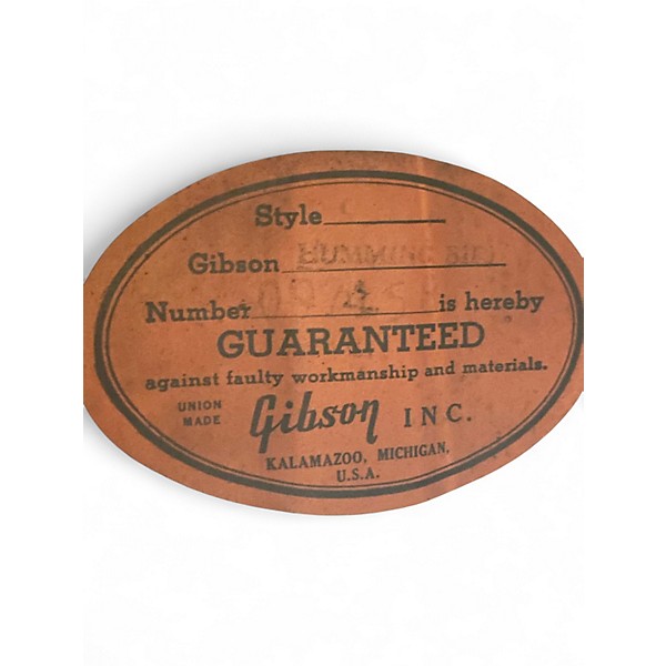 Vintage 1969 Gibson Hummingbird Antique Natural Acoustic Electric Guitar