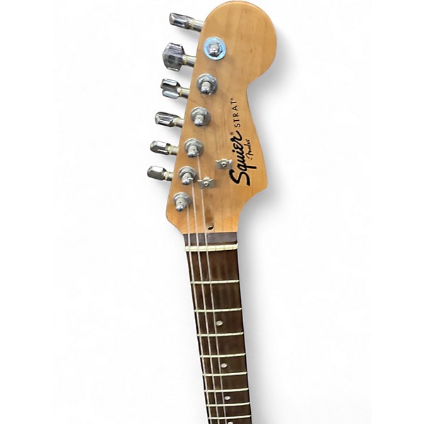 Used Squier Standard Stratocaster Black Solid Body Electric Guitar