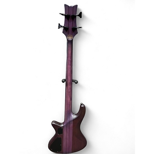 Used Schecter Guitar Research STILETTO STUDIO 4 Trans Purple Burst Electric Bass Guitar