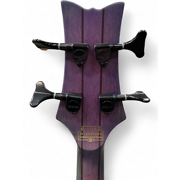 Used Schecter Guitar Research STILETTO STUDIO 4 Trans Purple Burst Electric Bass Guitar