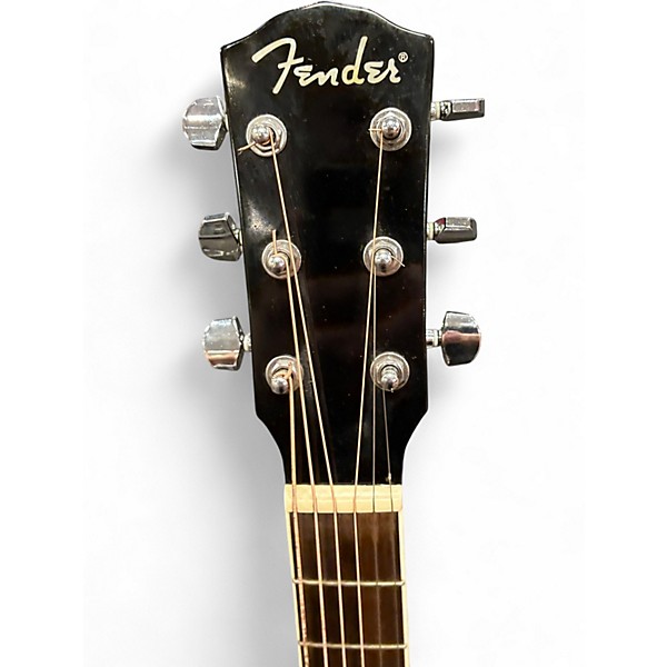 Used Fender CD140SCE Black Acoustic Electric Guitar