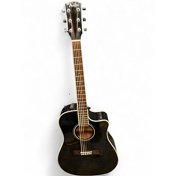 Used Fender CD140SCE Black Acoustic Electric Guitar