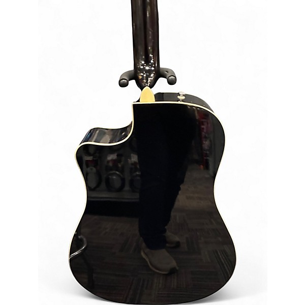 Used Fender CD140SCE Black Acoustic Electric Guitar