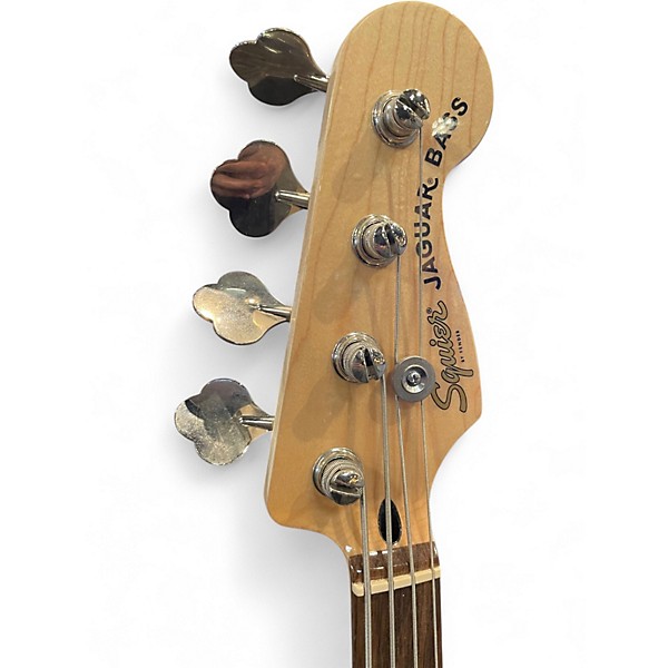 Used 2022 Squier Affinity Series Jaguar Bass H Charcoal Frost Metallic Electric Bass Guitar