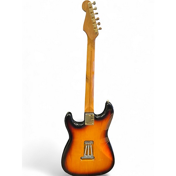 Used 1999 Fender Deluxe Super Strat 3 Color Sunburst Solid Body Electric Guitar