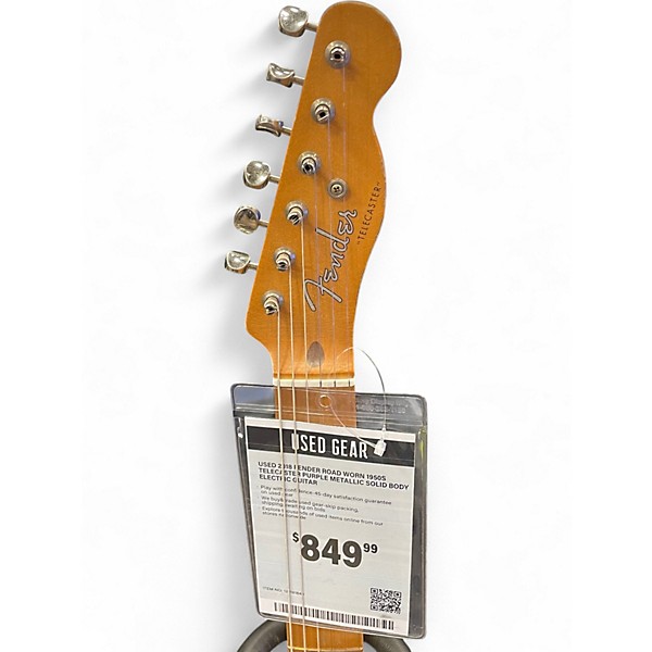 Used 2018 Fender Road Worn 1950S Telecaster Purple Metallic Solid Body Electric Guitar