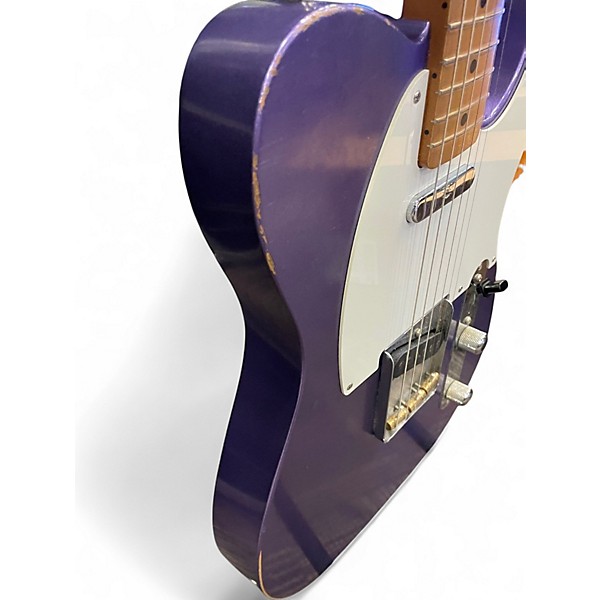 Used 2018 Fender Road Worn 1950S Telecaster Purple Metallic Solid Body Electric Guitar