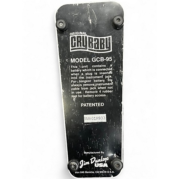 Used Dunlop GCB95 Original Crybaby Wah Effect Pedal