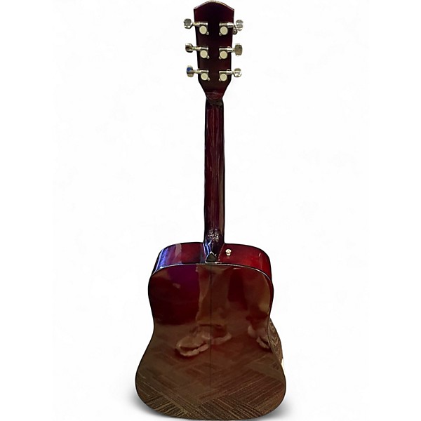 Used Starcaster by Fender Dreadnought Natural Acoustic Guitar