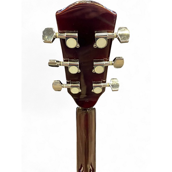 Used Starcaster by Fender Dreadnought Natural Acoustic Guitar