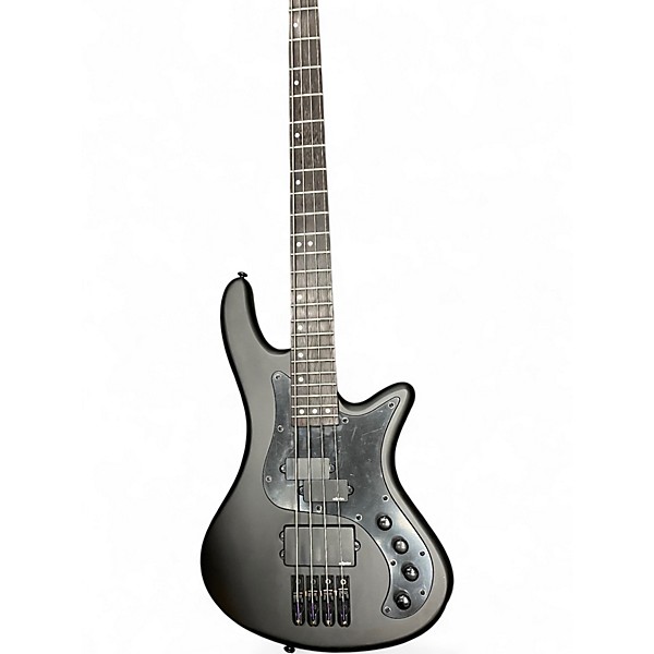 Used Schecter Guitar Research Stiletto Stealth 4 Satin Black Electric Bass Guitar