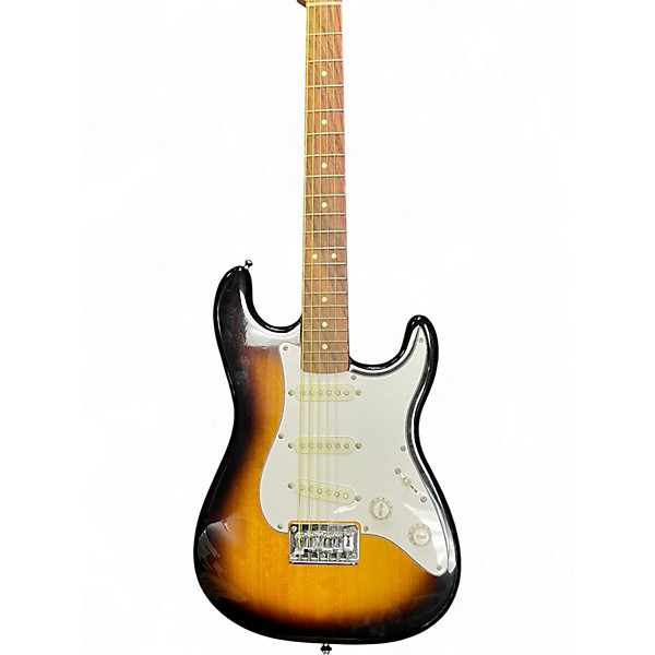 Used Squier Stratocaster 2 Tone Sunburst Solid Body Electric Guitar