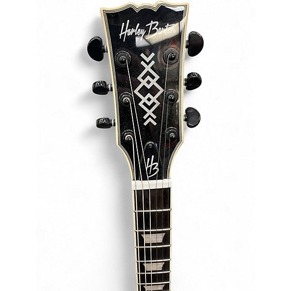 Used Haryley Benton  sc custom white Solid Body Electric Guitar