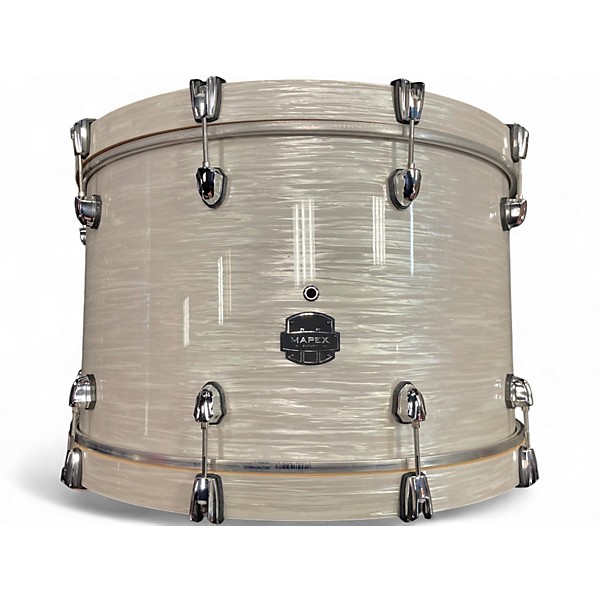 Used Mapex 3 Piece Saturn Standard White Marine Drum Kit