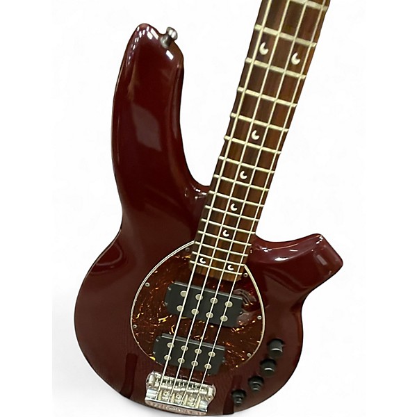 Used Ernie Ball Music Man Bongo 4 String red Electric Bass Guitar