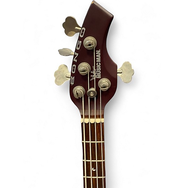 Used Ernie Ball Music Man Bongo 4 String red Electric Bass Guitar