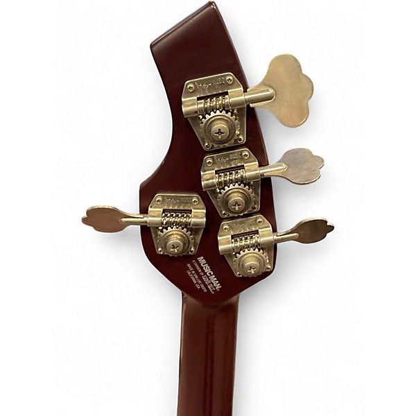 Used Ernie Ball Music Man Bongo 4 String red Electric Bass Guitar