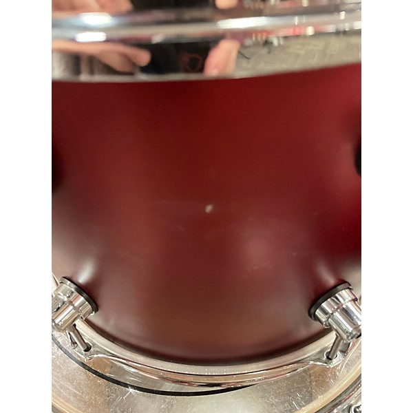 Used Drum Work 3 Piece DESIGN 3 PC SHELLS CRIMSON RED SATIN Drum Kit