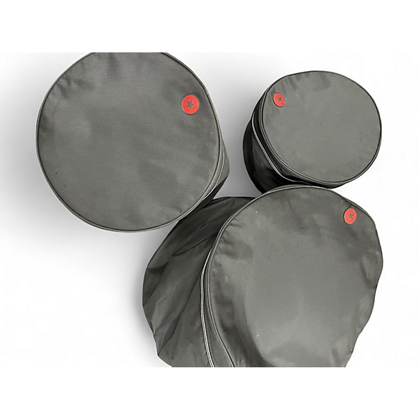 Used Drum Work 3 Piece DESIGN 3 PC SHELLS CRIMSON RED SATIN Drum Kit