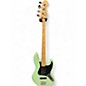 Used 2021 Fender American Performer Jazz Bass Satin Surf Green Electric Bass Guitar thumbnail