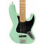 Used 2021 Fender American Performer Jazz Bass Satin Surf Green Electric Bass Guitar
