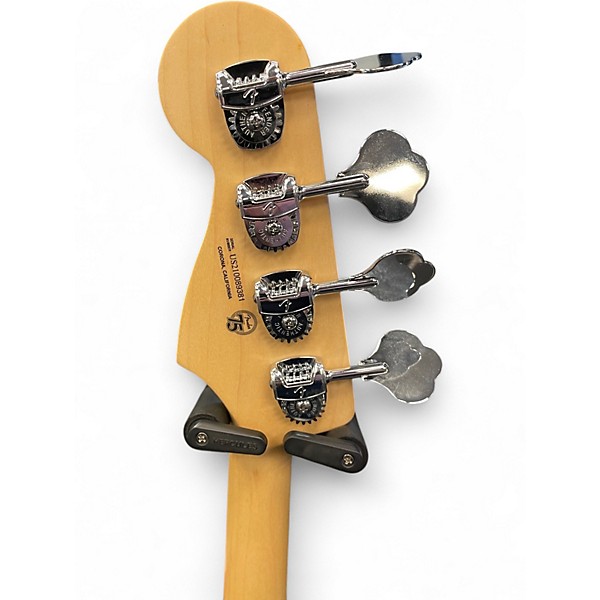 Used 2021 Fender American Performer Jazz Bass Satin Surf Green Electric Bass Guitar