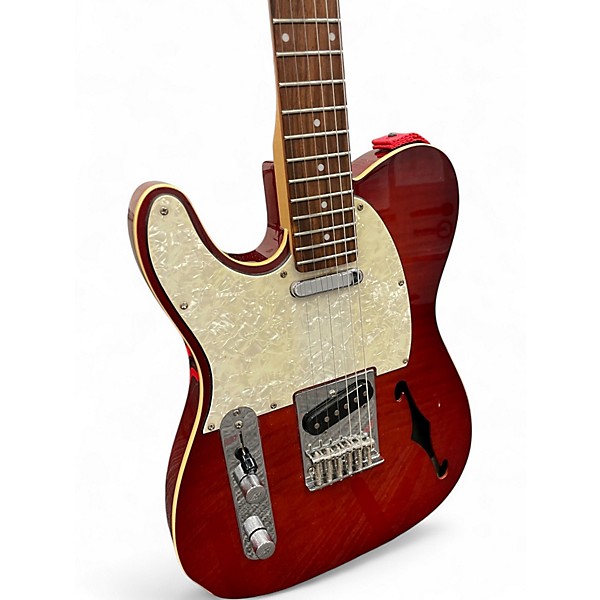 Used Agile tc730 cherry burst Hollow Body Electric Guitar