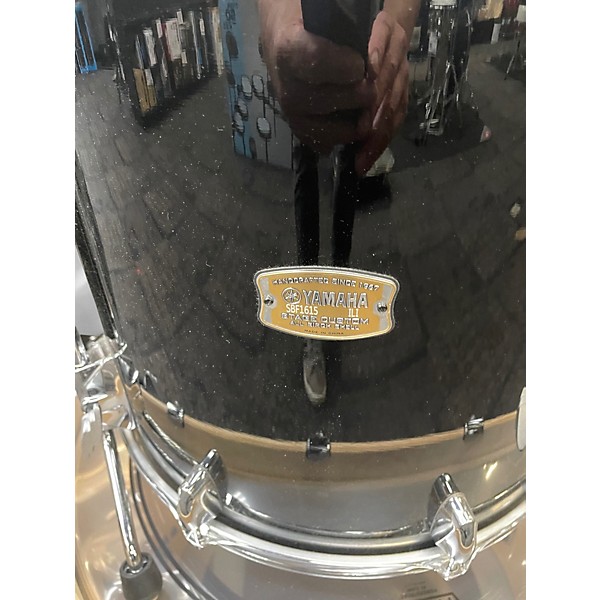 Used Yamaha 5 Piece Stage Custom Black Drum Kit