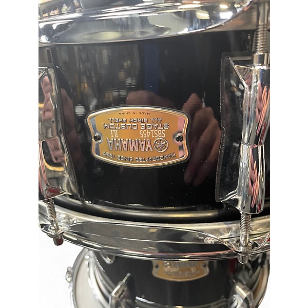 Used Yamaha 5 Piece Stage Custom Black Drum Kit