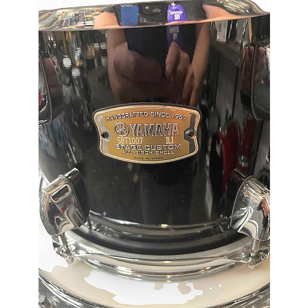 Used Yamaha 5 Piece Stage Custom Black Drum Kit