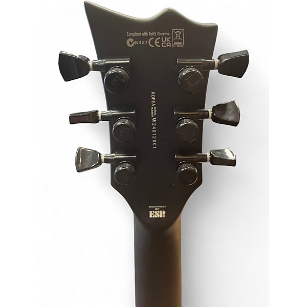 Used ESP LTD EC-BLACK METAL Flat Black Solid Body Electric Guitar