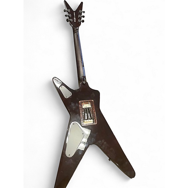 Used Dean ML Select Flame Top Trans Brazilia FLAMP TOP Solid Body Electric Guitar