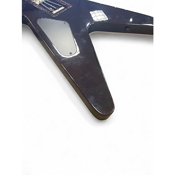 Used Dean ML Select Flame Top Trans Brazilia FLAMP TOP Solid Body Electric Guitar