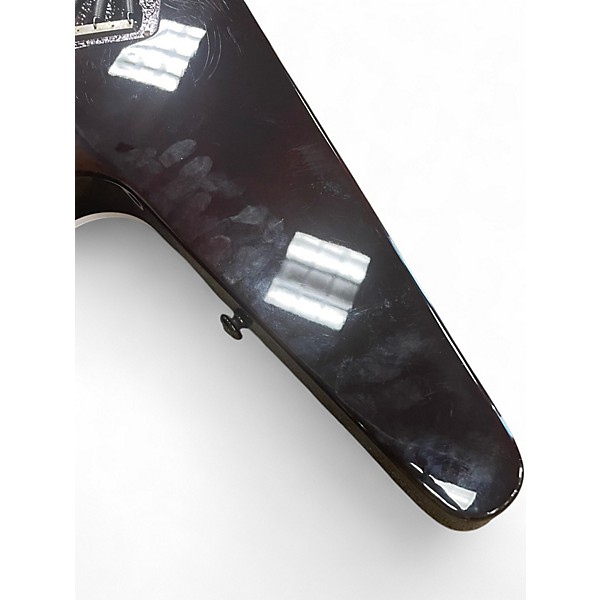 Used Dean ML Select Flame Top Trans Brazilia FLAMP TOP Solid Body Electric Guitar