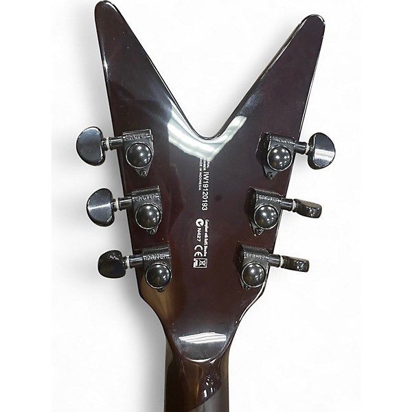 Used Dean ML Select Flame Top Trans Brazilia FLAMP TOP Solid Body Electric Guitar