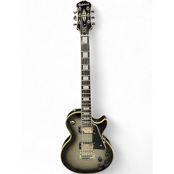 Used Epiphone Les Paul Custom Pro SILVER BURST Solid Body Electric Guitar