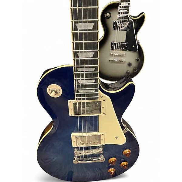 Used Epiphone Les Paul Custom Pro Blue Burst Solid Body Electric Guitar