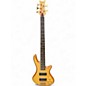 Used Schecter Guitar Research Stiletto Custom 5 String Satin Natural Electric Bass Guitar thumbnail