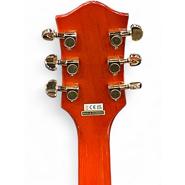 Used Gretsch Guitars G5022CE Rancher Jumbo Trans Orange Acoustic Electric Guitar