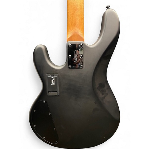 Used Sterling by Music Man Ray34 HH Stealth Black Electric Bass Guitar
