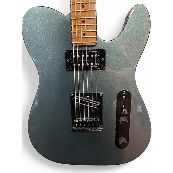 Used Squier Contemporary Telecaster RH Gunmetal Metallic Solid Body Electric Guitar