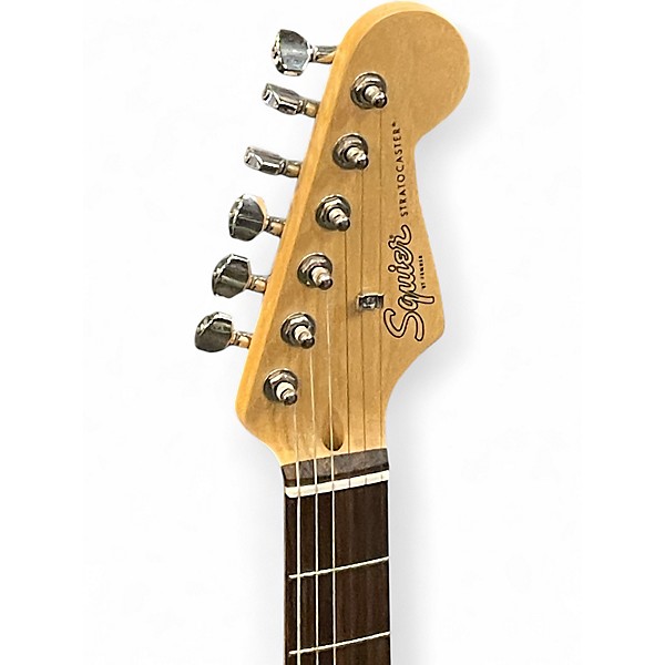 Used Squier Standard Stratocaster Black Solid Body Electric Guitar